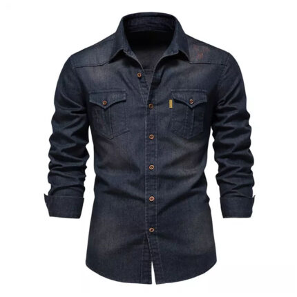 Bulk Men's Denim Shirts Wholesale - Sialkot Exporter Custom Private Label Denim Shirts Manufacturing Pakistan