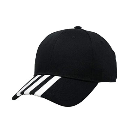 Assorted custom baseball caps and snapbacks for bulk export, manufactured in Sialkot Pakistan with embroidery detail.