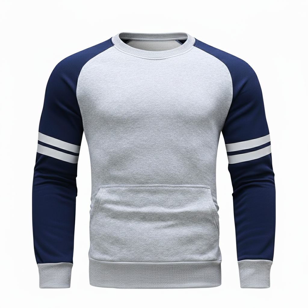 Bulk Order Men's Sweat Shirts Wholesale - Sialkot Exporter Customizable Men's Crew Neck Sweatshirt Manufacturer Pakistan Private Label Sweat Shirts for Casual Wear