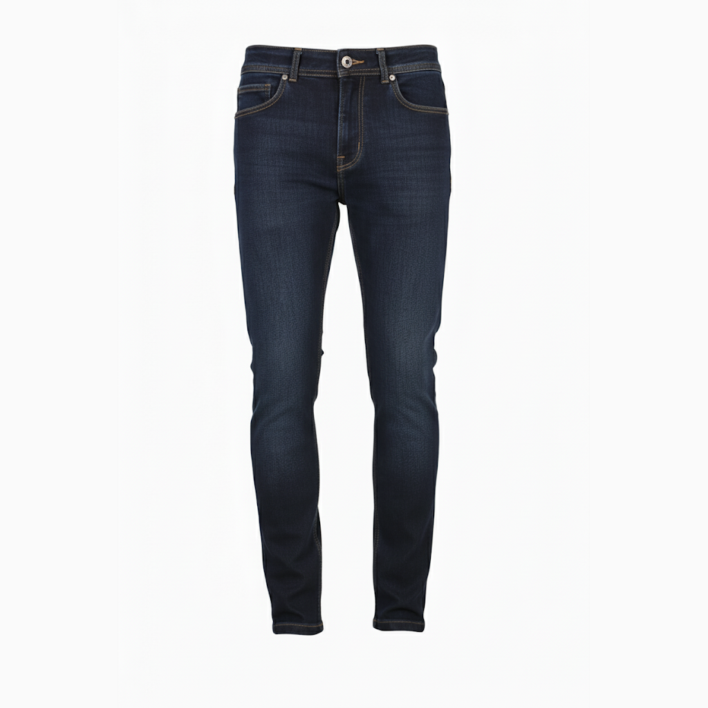 "Men's Classic Blue Denim Jeans - Comfort Fit Pant"